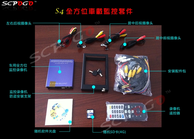 S4全方位车载监控配置清单